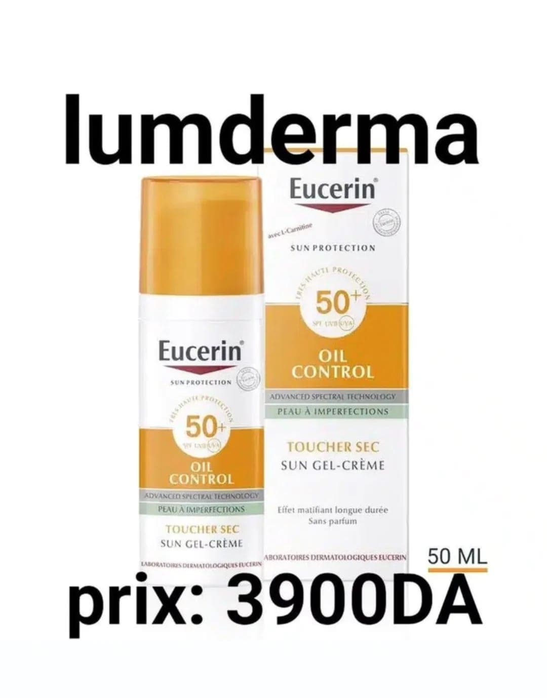 Eucerin Sun Oil Control SPF 50+ Dry Touch Gel-Cream (50